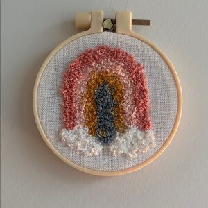 Rainbow Punch Needle Art